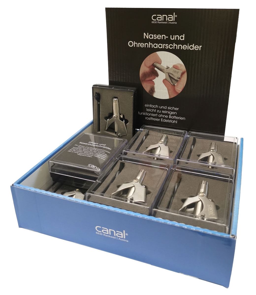 Nose and ear hair clipper display, 12 pieces Nose and ear hair clipper display, 12 pieces