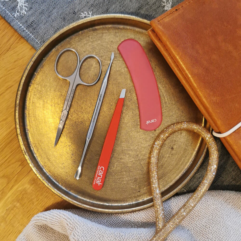 Glasnagelfeile gebogen, 9 cm