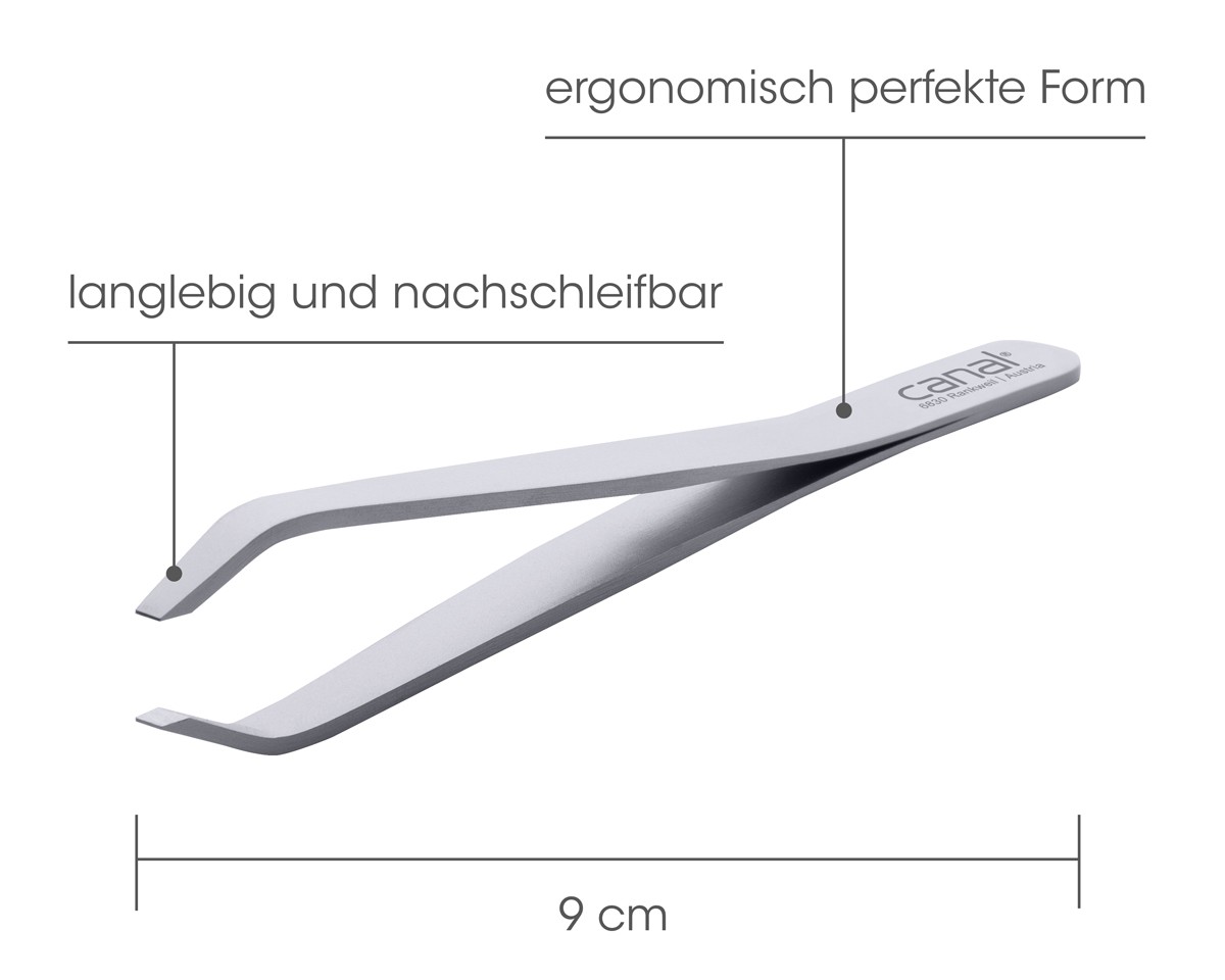 Pince à épiler en forme de griffe, inoxydable