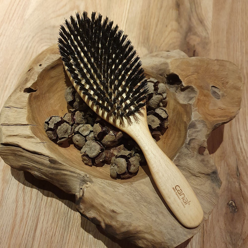 Brosse à cheveux avec poils de sanglier, grand Brosse à cheveux avec poils de sanglier, grand