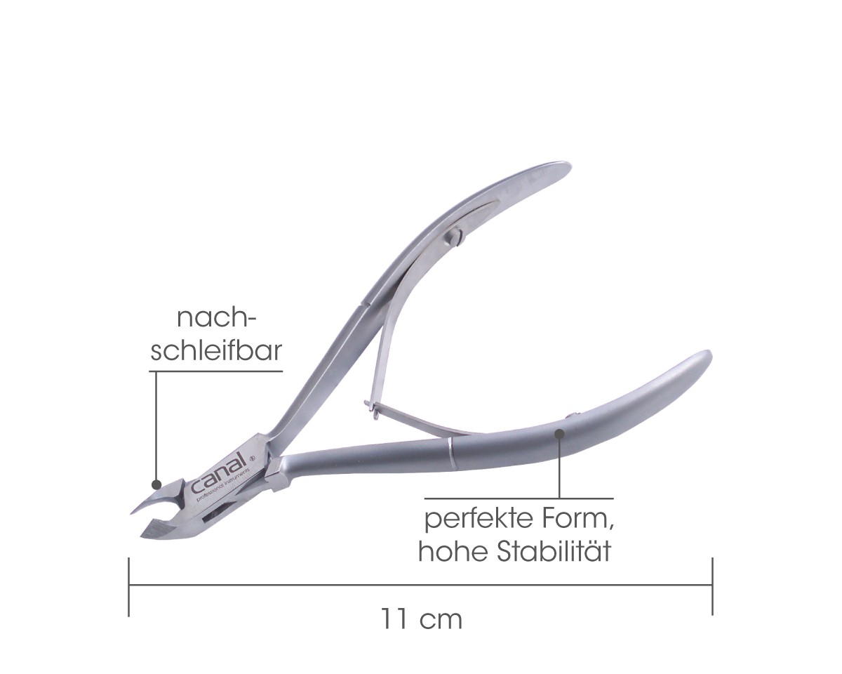 Tronchese pelle INOX, 11 cm, lunghezza di taglio 5 Tronchese pelle INOX, 11 cm, lunghezza di taglio 5