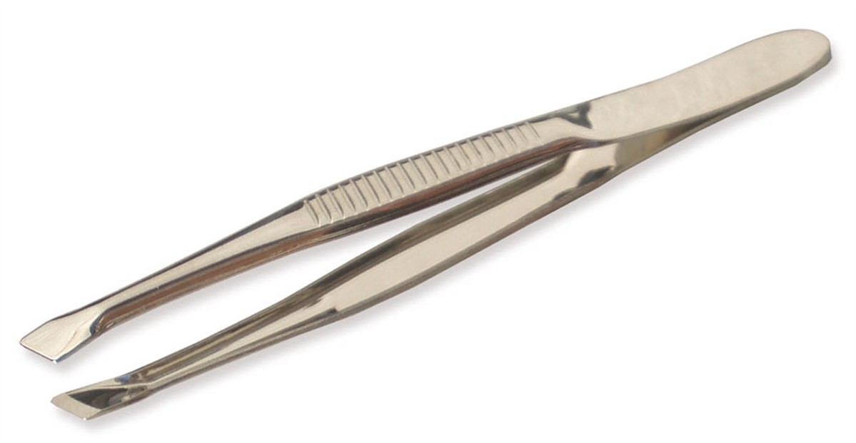 slanted  tweezers