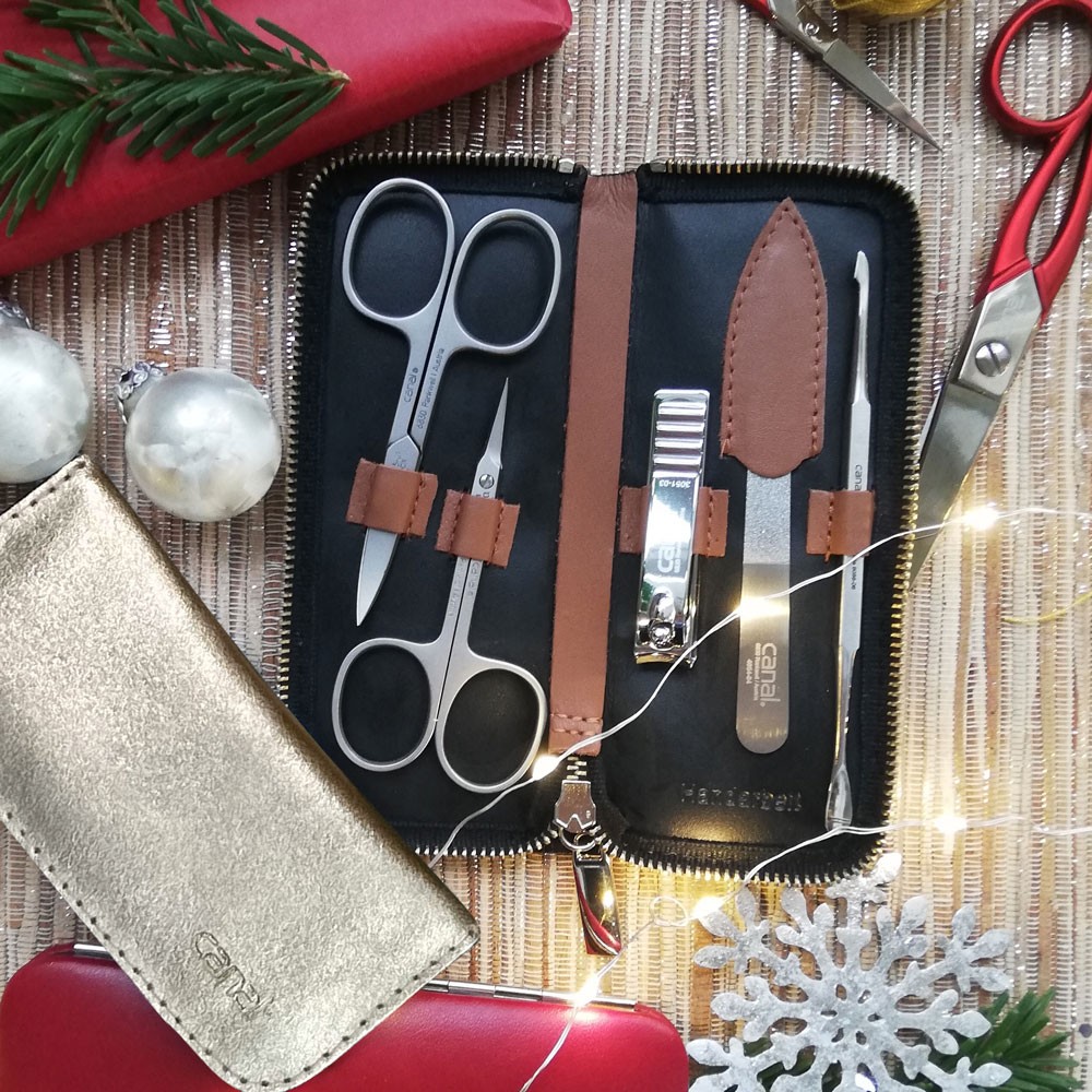 manicure case with 4 instruments