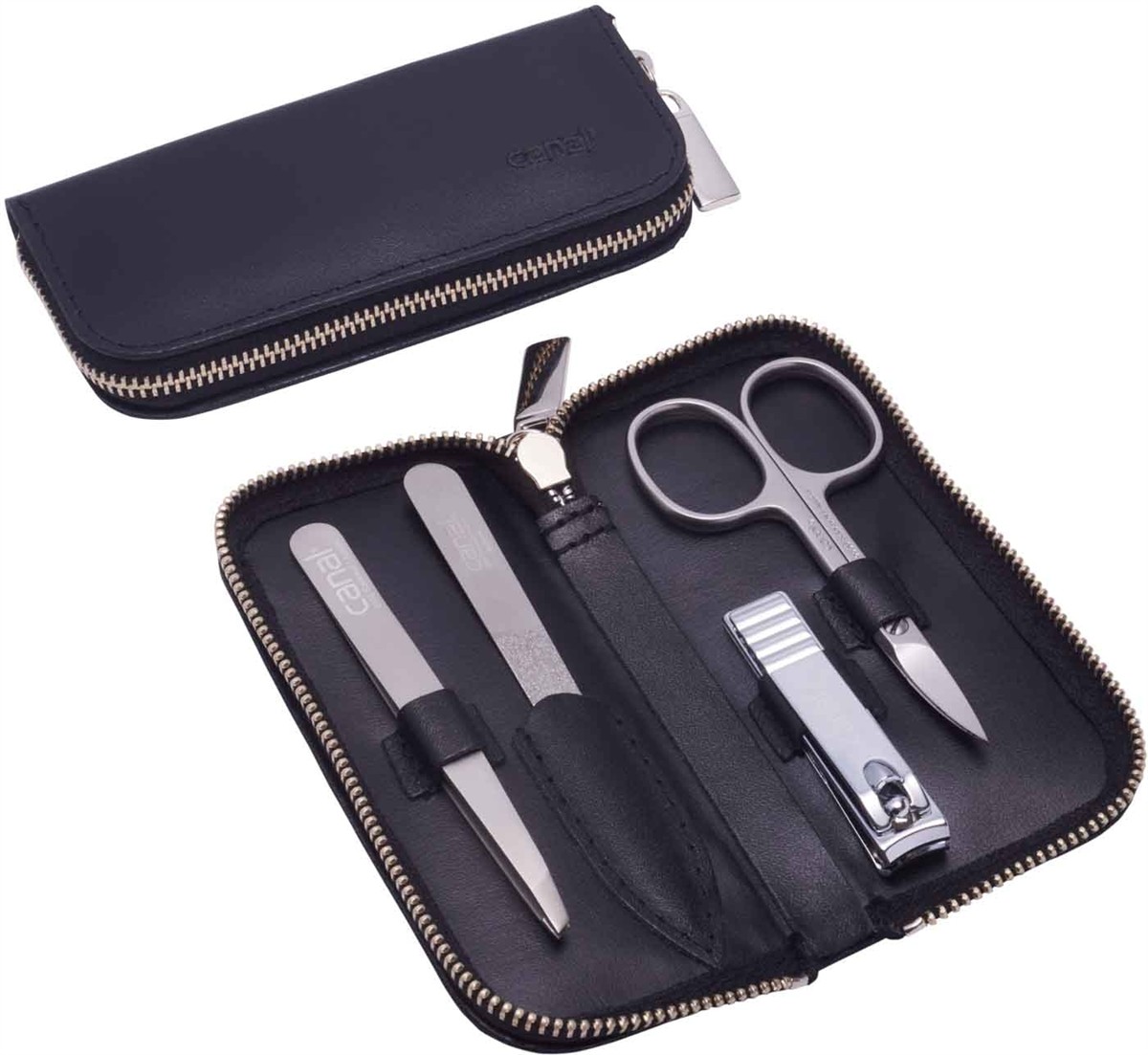 Étui à éclair en croûte de cuir, 4 pièces Étui à éclair en croûte de cuir, 4 pièces