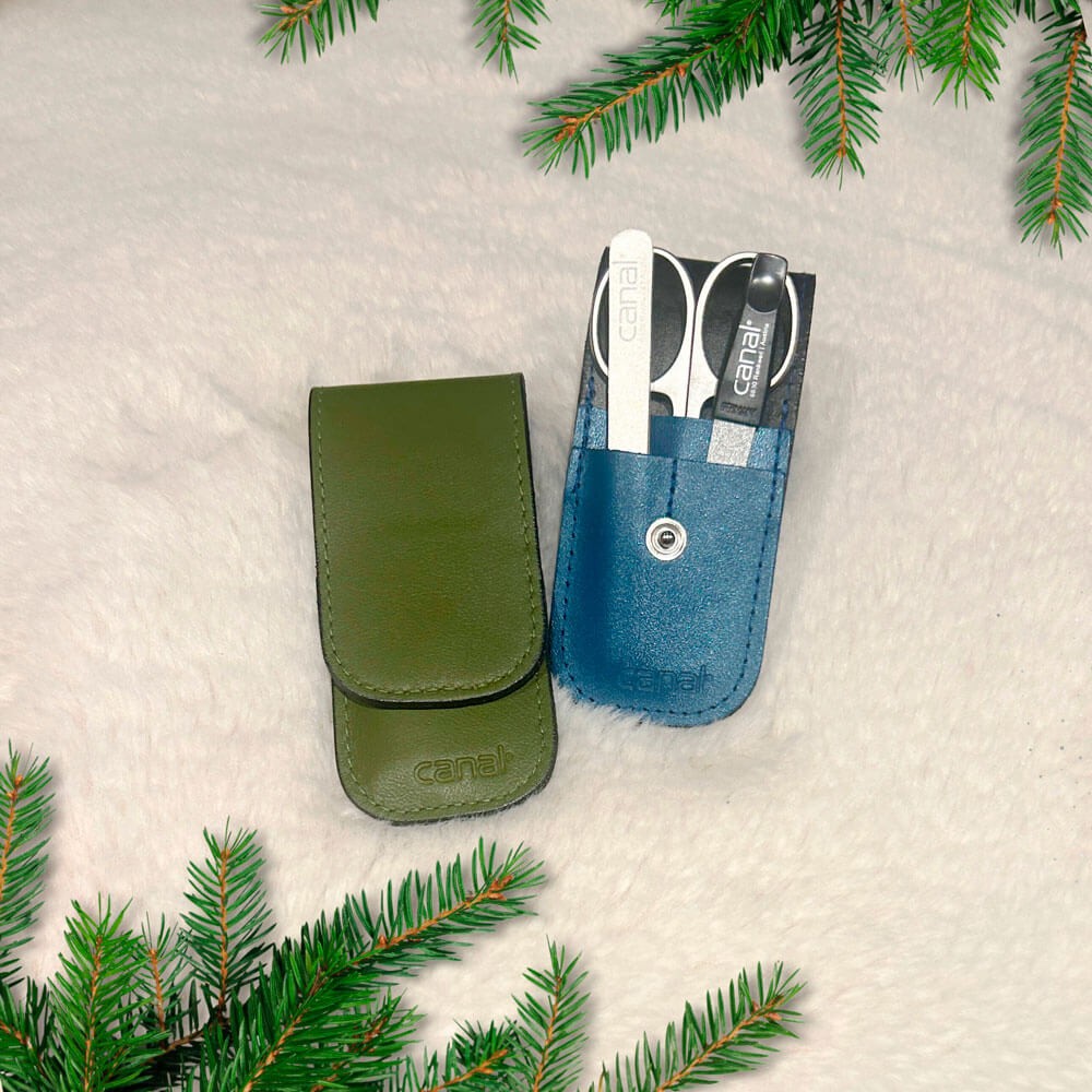 manicure case with 3 instruments