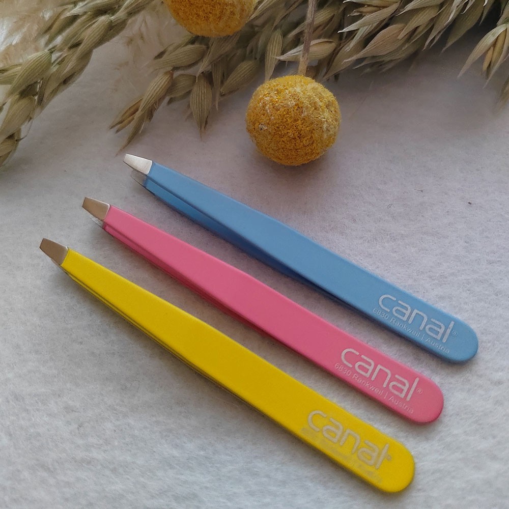 Pince à épiler oblique inoxydable Pince à épiler oblique inoxydable